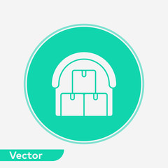 Warehouse vector icon sign symbol