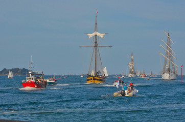 Old rigging (vieux gréments), Paimpol, Festival des chants marins, Bretagne, France © Didier San Martin