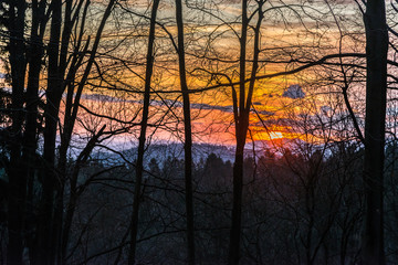 Obraz premium Bieszczady Mountains in the autumn mood.
