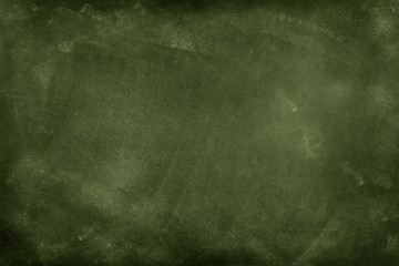 Green blackboard or chalkboard