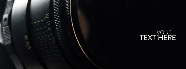 Camera lens with the copy space