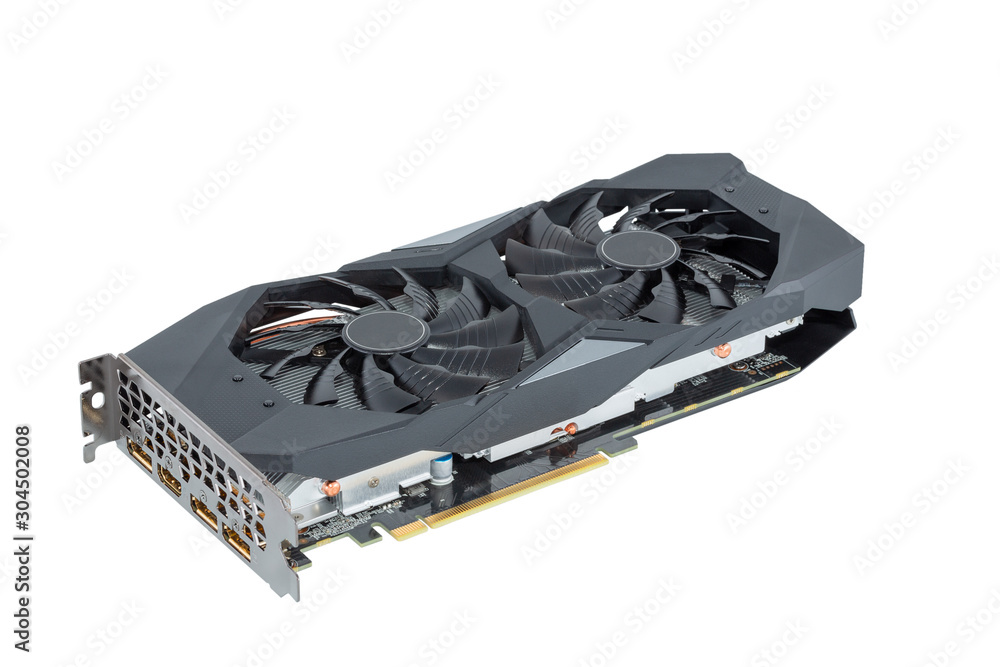 Fototapete high performance video card, also called a display card, graphics card, display adapter or graphics 