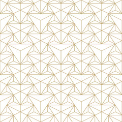 Abstract seamless ornamental pattern - geometric design. Vector minimalistic luxury background