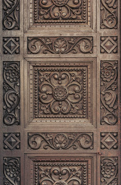 Carved Wooden Door