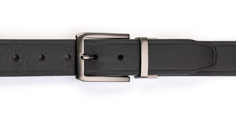  leather belt isolated on white