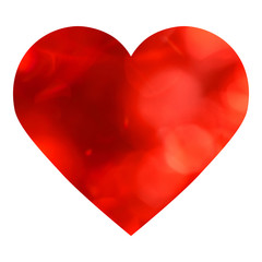 red heart on white backgound