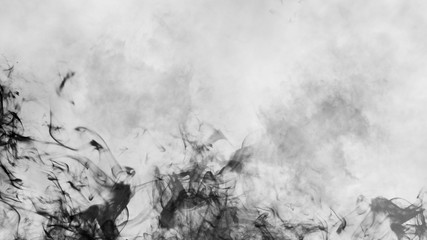 Mystery dynamic smoke on isolated background. Design effect fog texture overlays.