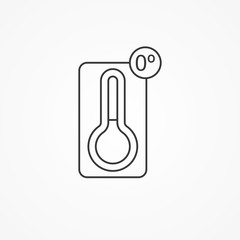 Thermometer vector icon sign symbol