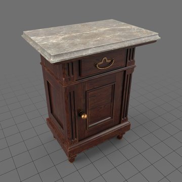 Traditional bedside table