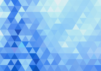 abstract blue geometric background wwith triangles