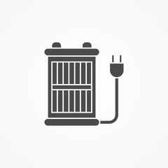 Heater vector icon sign symbol