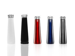 set of minimalist bottles