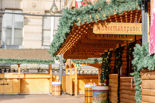 Christmas German Market At Birmingham City, UK