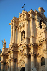 Kathedrale von Syrakus. Sizilien. Italen