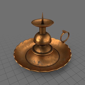 Copper candlestick