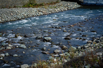 river and stones