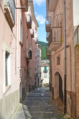 A street of Campagna, old village of Salerno province, Italy.	