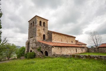 Fototapeta na wymiar Beautiful old roman rural church