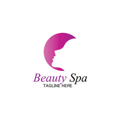 beauty spa logo design template-vector