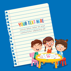 Paper Template Design For Children Education