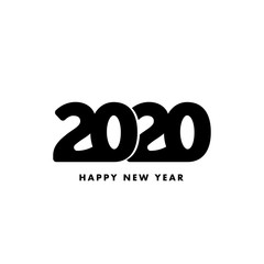 The year 2020, the Year of the Rats, symbol with rat icons. Vector illustration isolated on a white background.