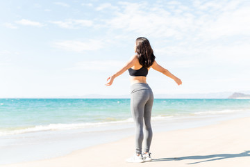 Woman Relaxing After Work Out