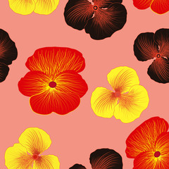 Vector seamless pattern. Modern stylish texture.Template for design.