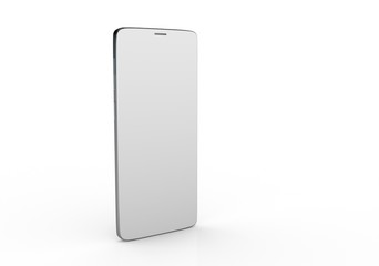  New realistic mobile phone smartphone mockup with blank screen.