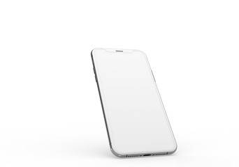  New realistic mobile phone smartphone mockup with blank screen.