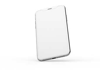  New realistic mobile phone smartphone mockup with blank screen.