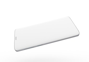  New realistic mobile phone smartphone mockup with blank screen.