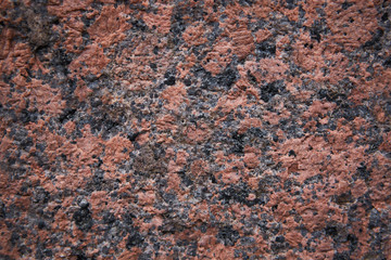 Гранитная стена. Гранит. Красный гранит