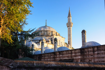 Fototapeta na wymiar Sokollu Mehmed Pasha mosque at sunset, Istanbul.