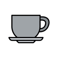 Isolated coffee cup fill vector design