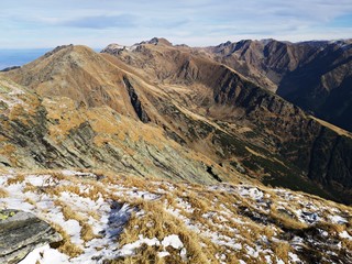 Hiking in the mountains - autumn season