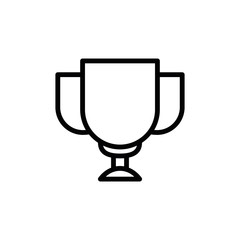 Isolated trophy icon line vector design