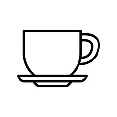 Isolated coffee cup line vector design