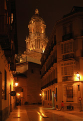 Fototapeta premium Malaga nocą