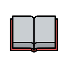 Isolated book fill vector design