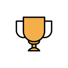 Isolated trophy icon fill vector design