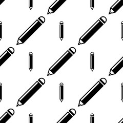 Pencil Icon, Pencil Seamless Pattern