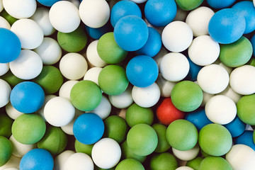 Colored plastic balls