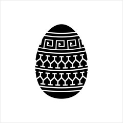 Easter Egg Icon, Paschal Egg Icon, Decorated Easter Gift