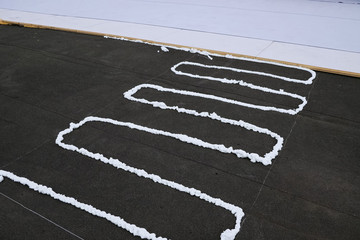 Foam for flat roofing