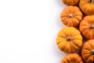 Pumpkins on old rusrik wooden. Thanksgiving day