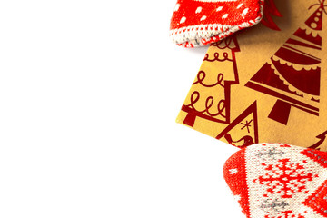 Obraz premium christmas card on white background