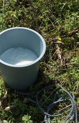 milk collection manually in a Colombian farm