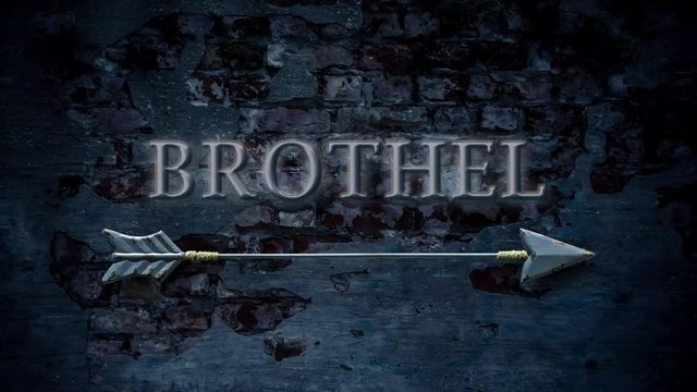 Street Sign the Way to Brothel