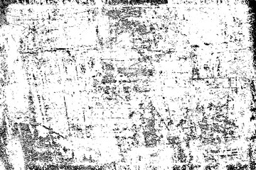 Dirty grunge background. Black and white gloomy texture. Worn old surface. Pattern of cracks, chips, scuffs, scratches. Pattern for backdrops and design creation