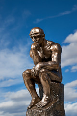 Obraz premium Rodin's The Thinker - Replica Bronze Statue